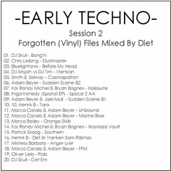 -EARLY TECHNO- Session 2 - Forgotten (Vinyl) Files Mixed By Diet