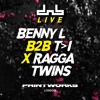 Benny L B2B T>I W/ The Ragga Twins - DnB Allstars at Printworks 2023 - Live From London (DJ Set) DJ mix artwork - Electronic music tracklist cover image
