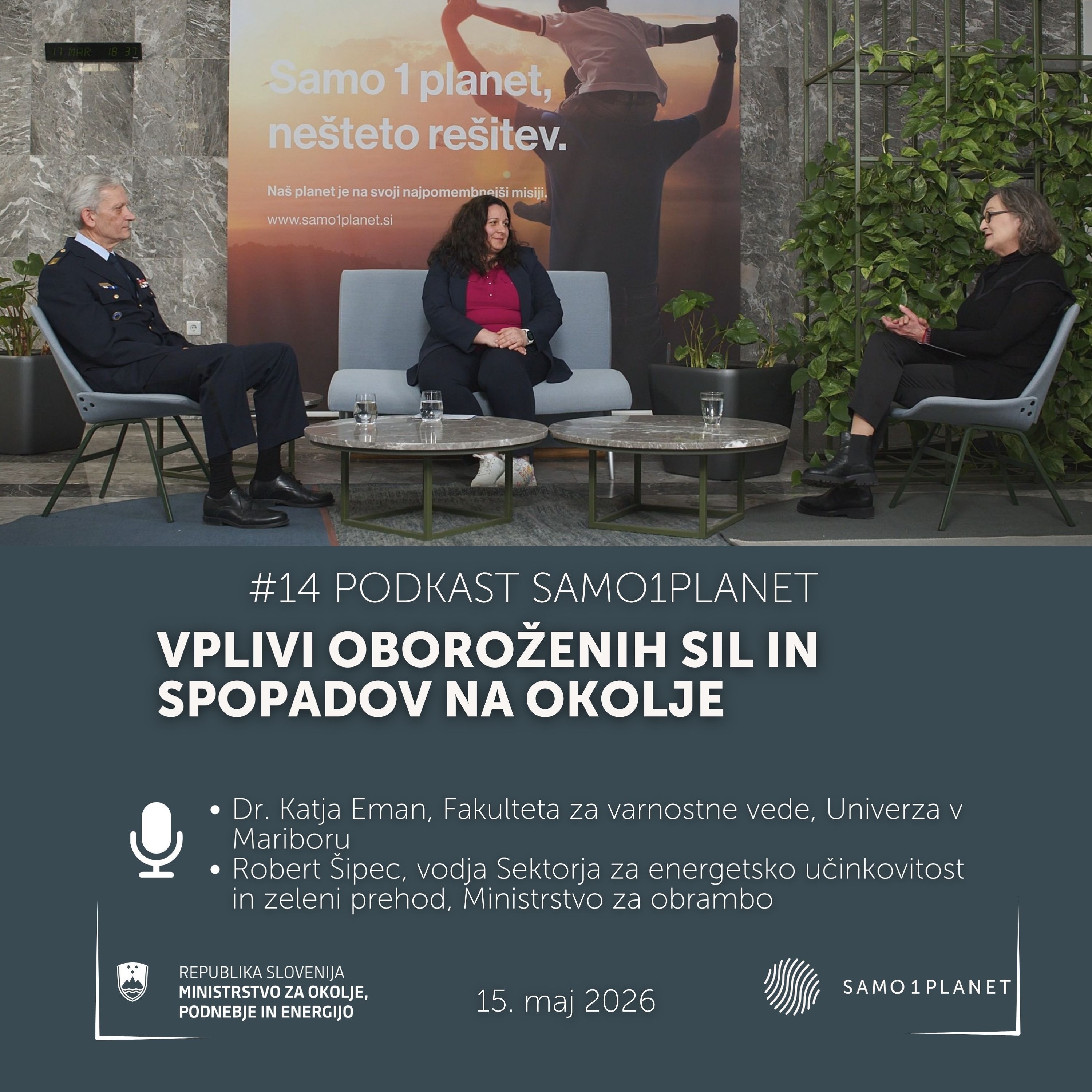 #14 Podkast Samo1planet: Vplivi oboroženih sil in spopadov na okolje episode artwork