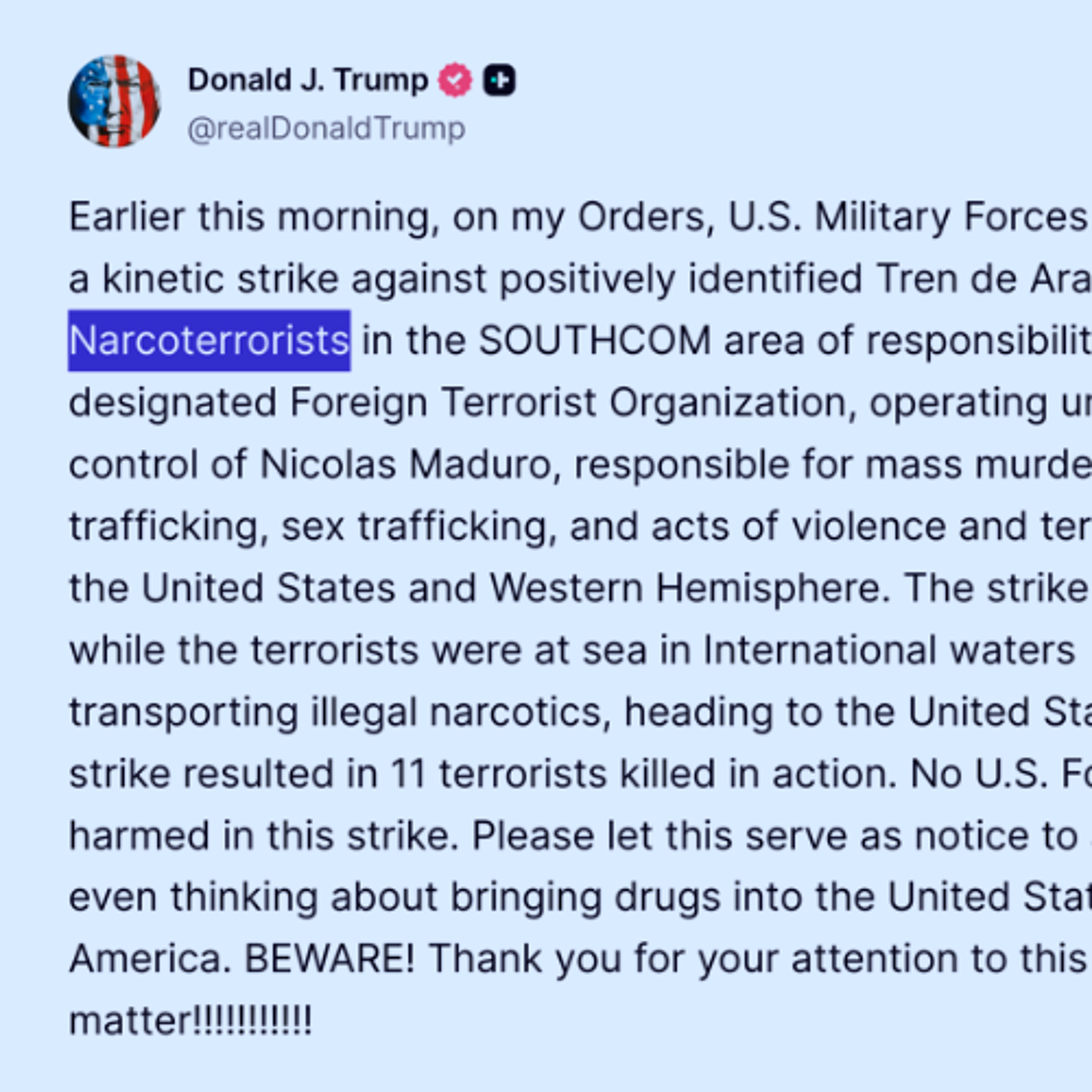 The Word "Terrorist" Becomes More And More Of A Joke By The Day