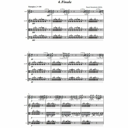 Pawel Strzelecki: 4. Finale [String Quartet No. 18 "No Silence" (2024)].