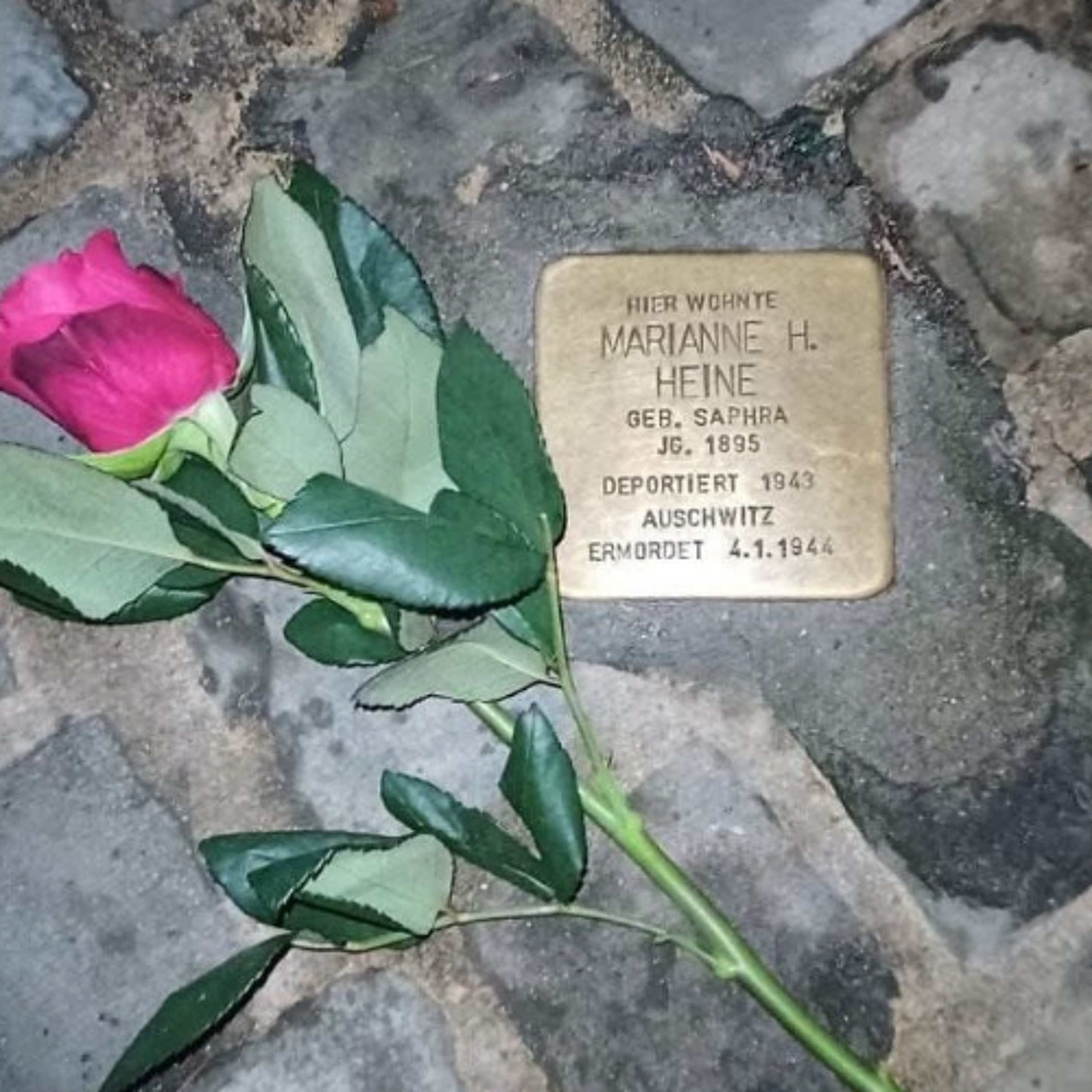 Stolpersteine putzen zum Gedenktag für die Holocaustopfer