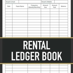 [READ] KINDLE 💙 Rental Ledger Book: Rental Property Ledger Book For Landlord by  Ren