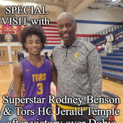 SPECIAL VISIT with Superstar Rodney Benson and  Tors HC  Jerald Temple at Carlisle Krueger BB Tournament