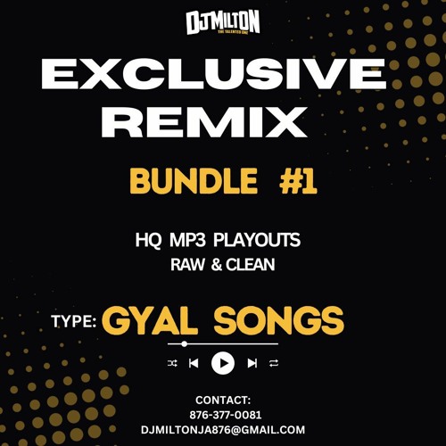 Stream NEW DJ REMIX BUNDLE [ GYAL SONGS ] HQ MP3 [FULL ACCESS LINK IN  DESCRIPTION] by DJ MILTONJA | Listen online for free on SoundCloud