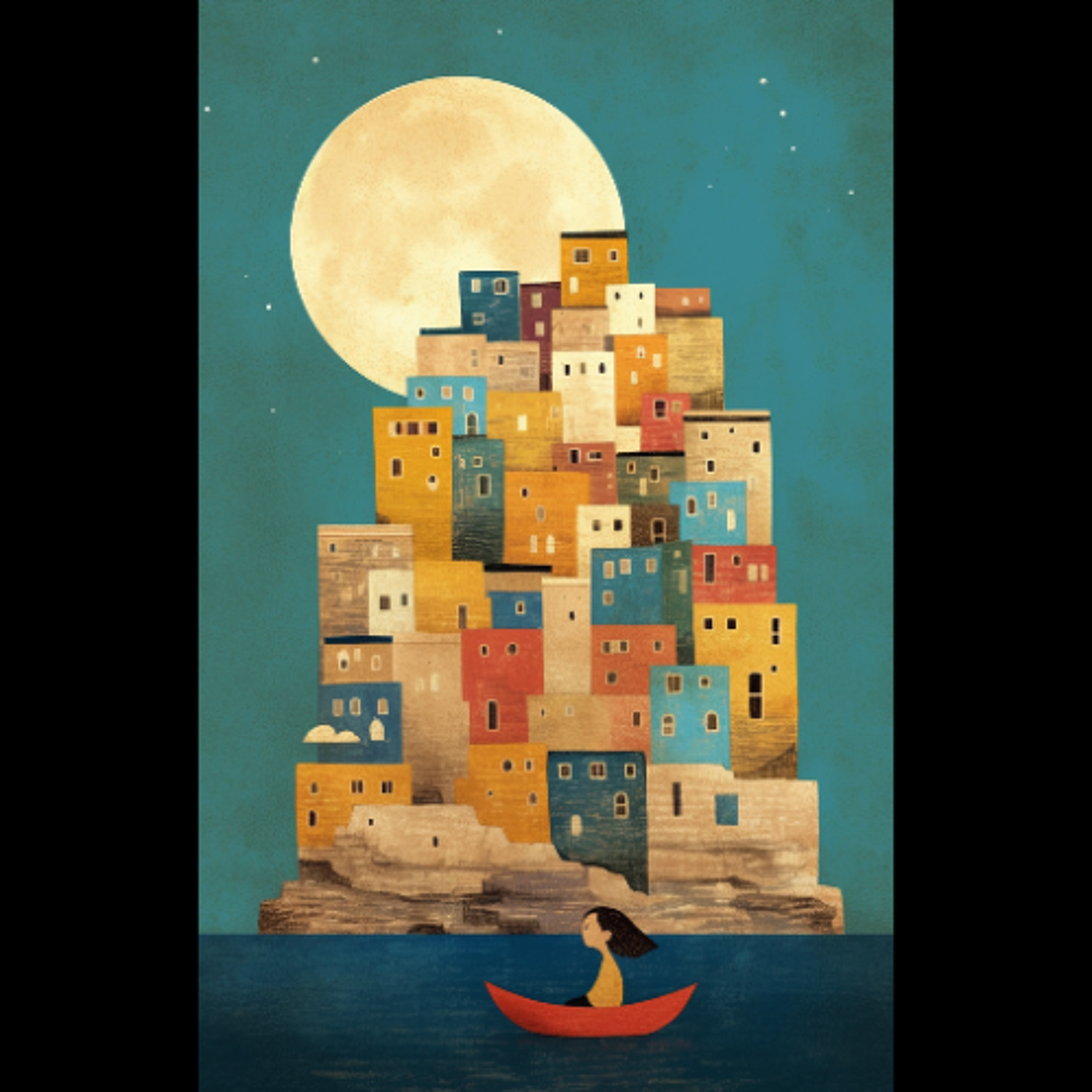 I turn away and shut the door and on the stair - #4418 (97R40 pc 118 left) by chair house 260118