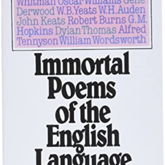 [Read] EPUB 📩 Immortal Poems of the English Language by  Oscar Williams [KINDLE PDF