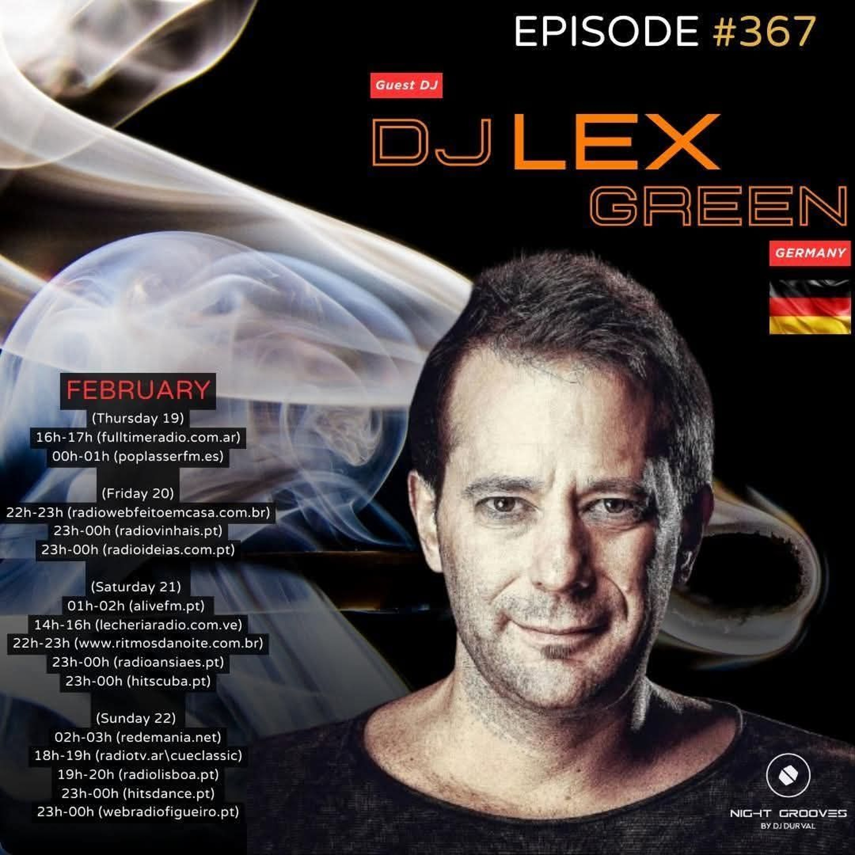 19.02 - 22.02.26 on various Radio Stations (Infos on Cover) NIGHT GROOVES episode artwork