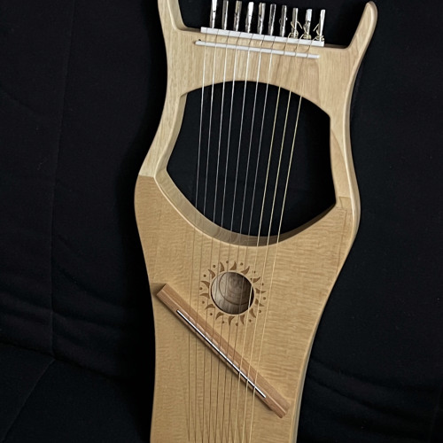 Walter.e 10 string Davidic Kinnor - metal strings, spruce wood, tuned to A=444 Hz - improvisations 2