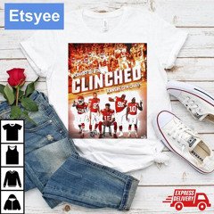Kansas City Chiefs Team Images Playoff Berth Clinched Kansas City Chiefs T-Shirt