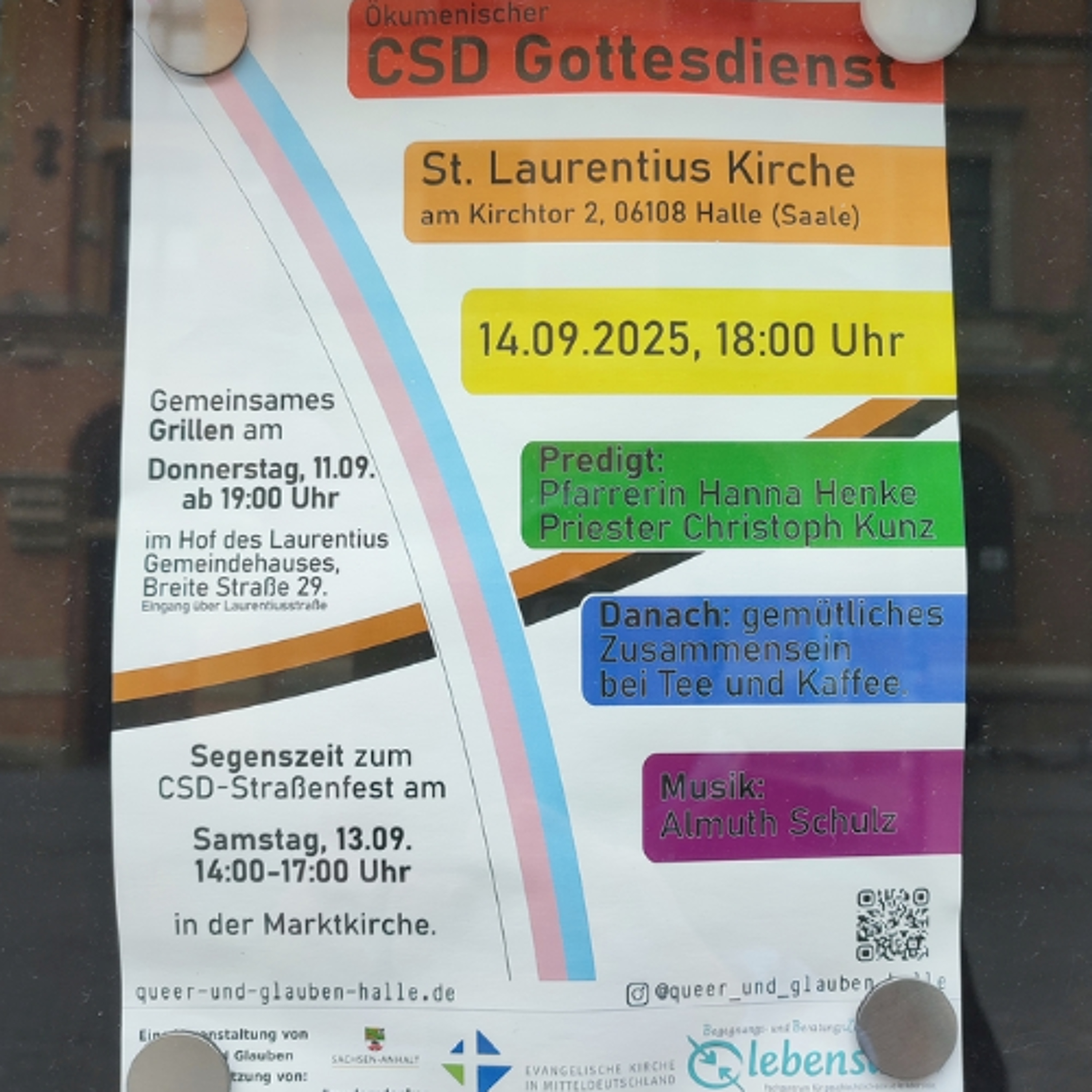 Queer und Glauben auf dem CSD in Halle