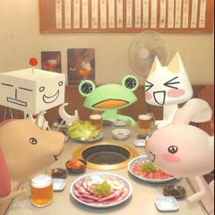 chicken dinner w/ gash & pika (imaginary)