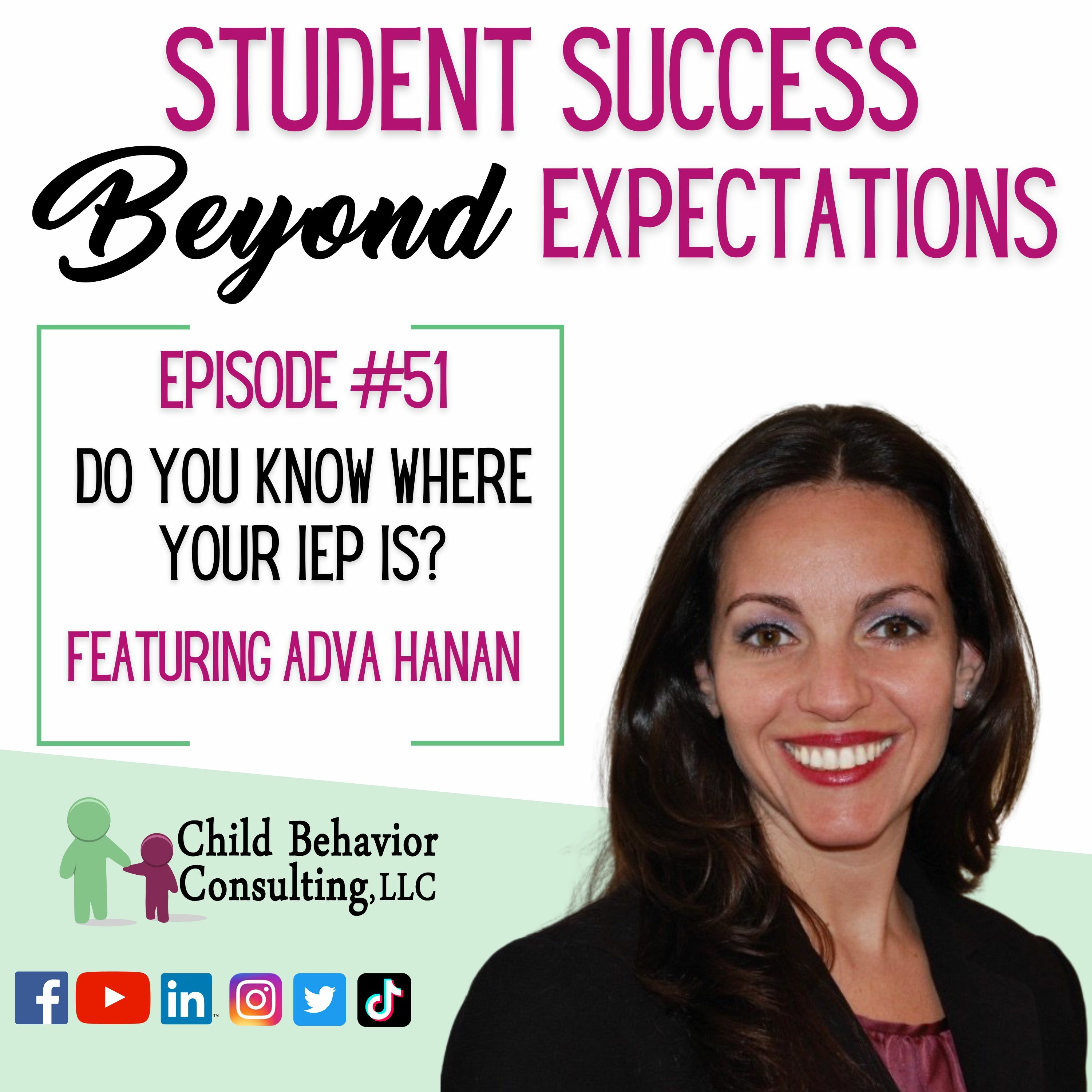Student Success Beyond Expectation Podcast Ep 51: Do You Know Where Your IEP Is? episode artwork