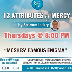 MOSHES’ FAMOUS ENIGMA” 13 ATTRIBUTES OF MERCY - Sharone Lankry 5784
