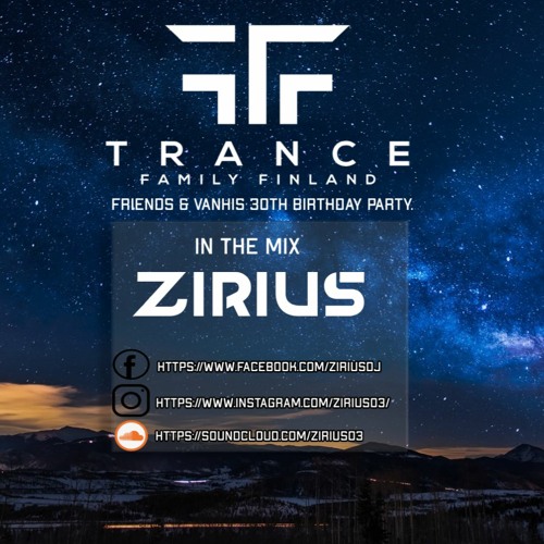Zirius LIVE  @ Trance Family Finland Friends & Vanhis 30th Birthday party 11.3.2022 UG