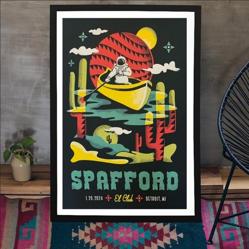 Stream Spafford Tour In Detroit, MI 1202024 Poster by Hoolatee