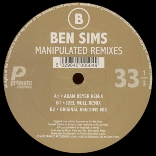 Ben Sims & Adam Bayer - Remanipulated By Metapattern