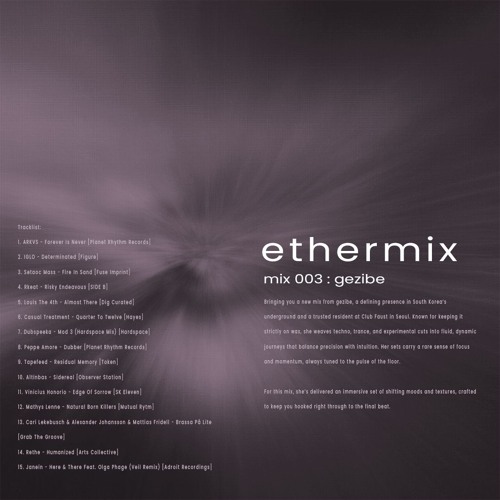 ethermix - mix 003: gezibe