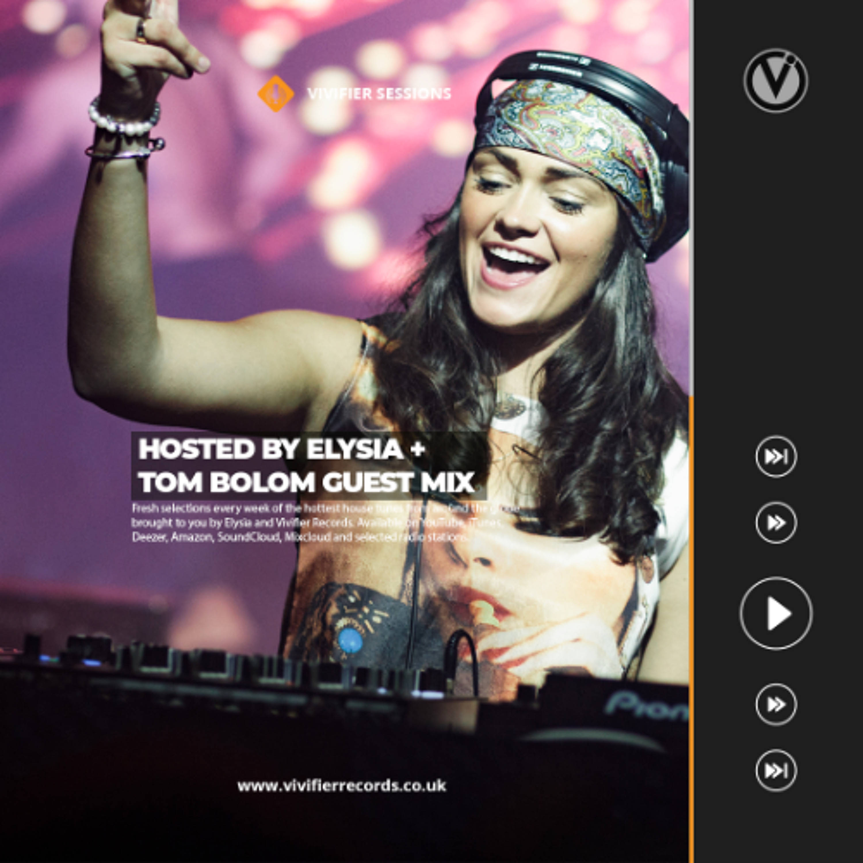 Vivifier Sessions [Episode #285 Tom Bolom Guest Mix] Presented by Elysia 25/10/24 episode artwork