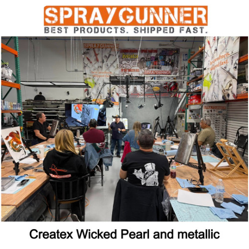 Createx Wicked Pearl and metallic