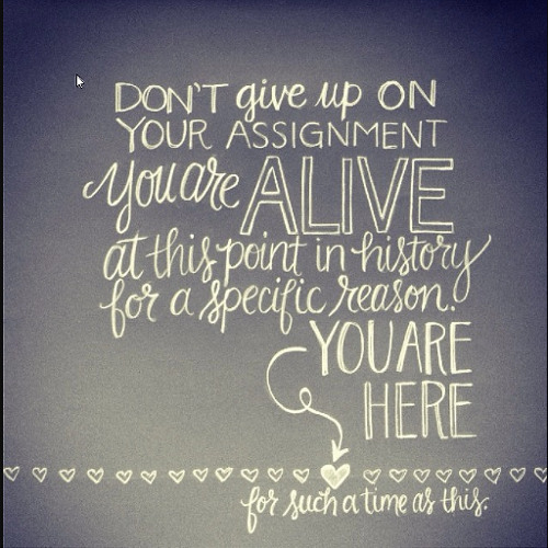 Alive for a reason