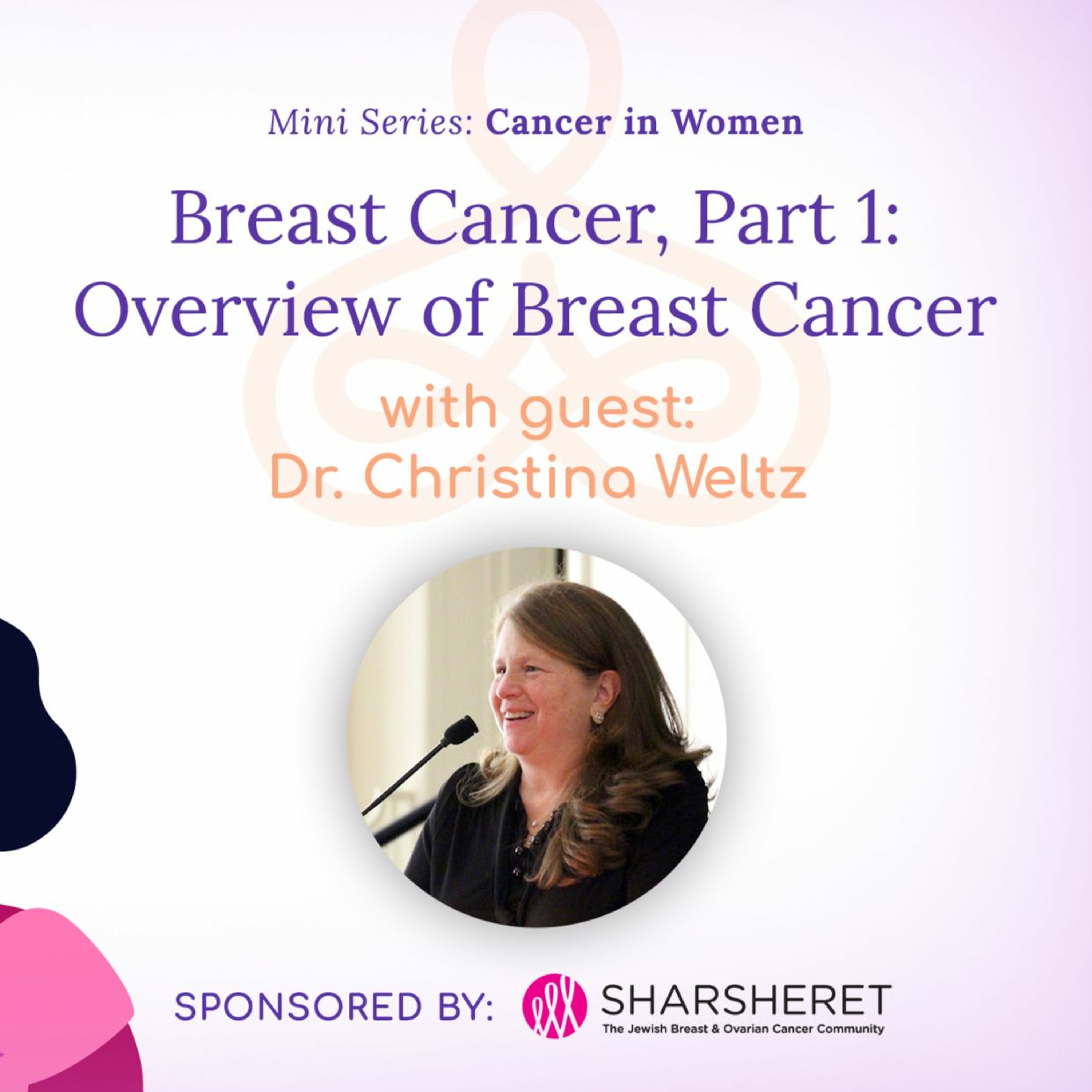“Breast Cancer, Part 1: Overview of Breast Cancer” – with Dr. Christina Weltz episode artwork