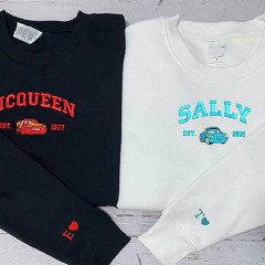 Cars Mcqueen X Sally Embroidered Sweatshirt