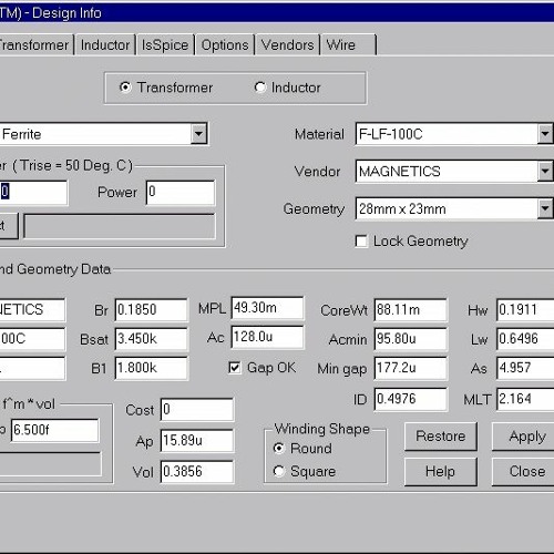 Stream Power Transformer Design Tool ((INSTALL)) from Donald Listen