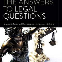 Get EBOOK 💑 Finding the Answers to Legal Questions by  Virginia M. Tucker &  Marc La