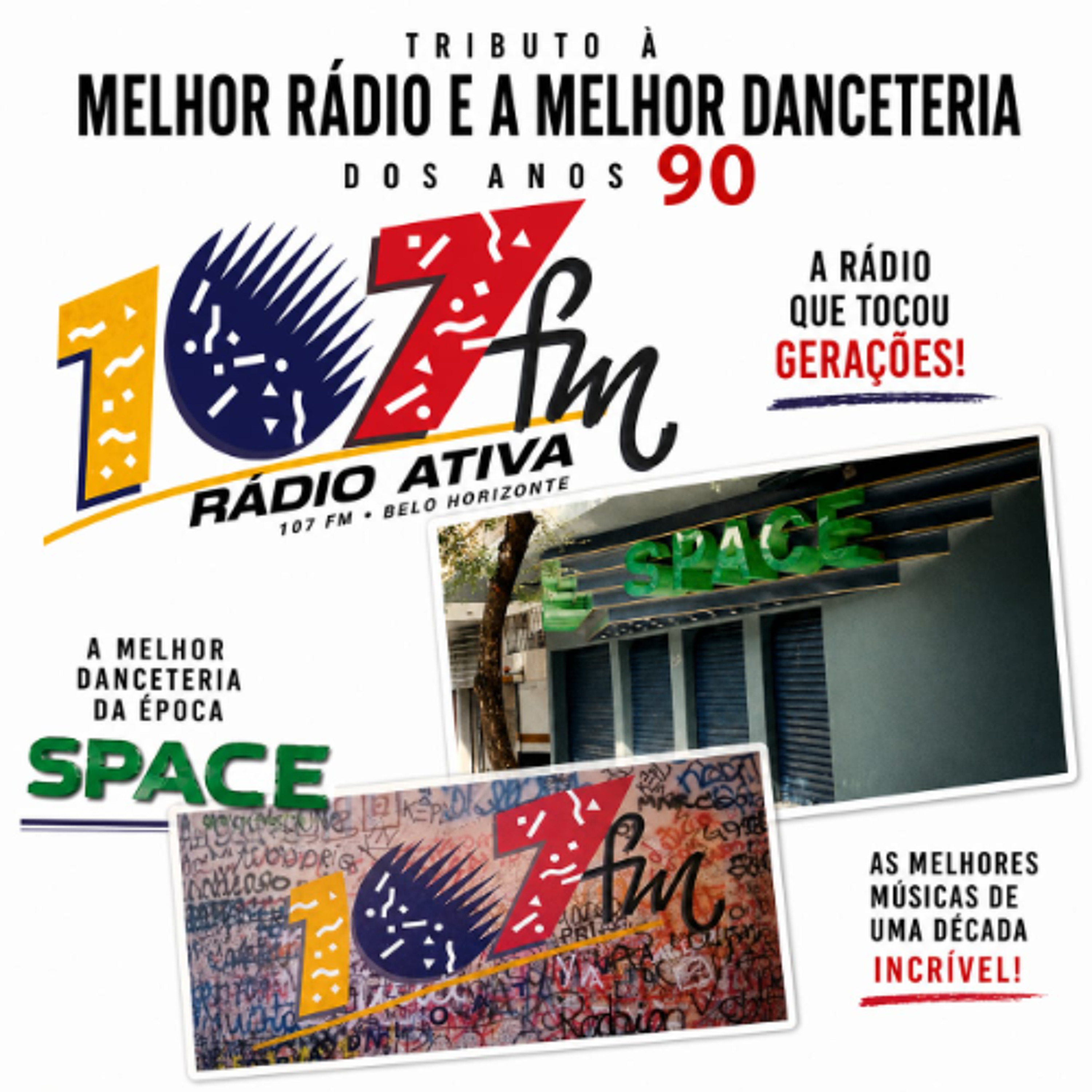 107 RADIO ATIVA & SPACE BH - ONDE VOCÊ ESCUTOU ESSAS MUSICAS? episode artwork