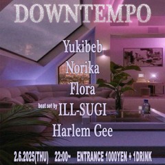 DOWNTEMPO @ SOLFA TOKYO 2.6.2025 W/ YUKIBEB, NORIKA, ILL-SUGI, HARLEM GEE, FLORA