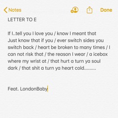 Letter to E (prod. by Dmac)