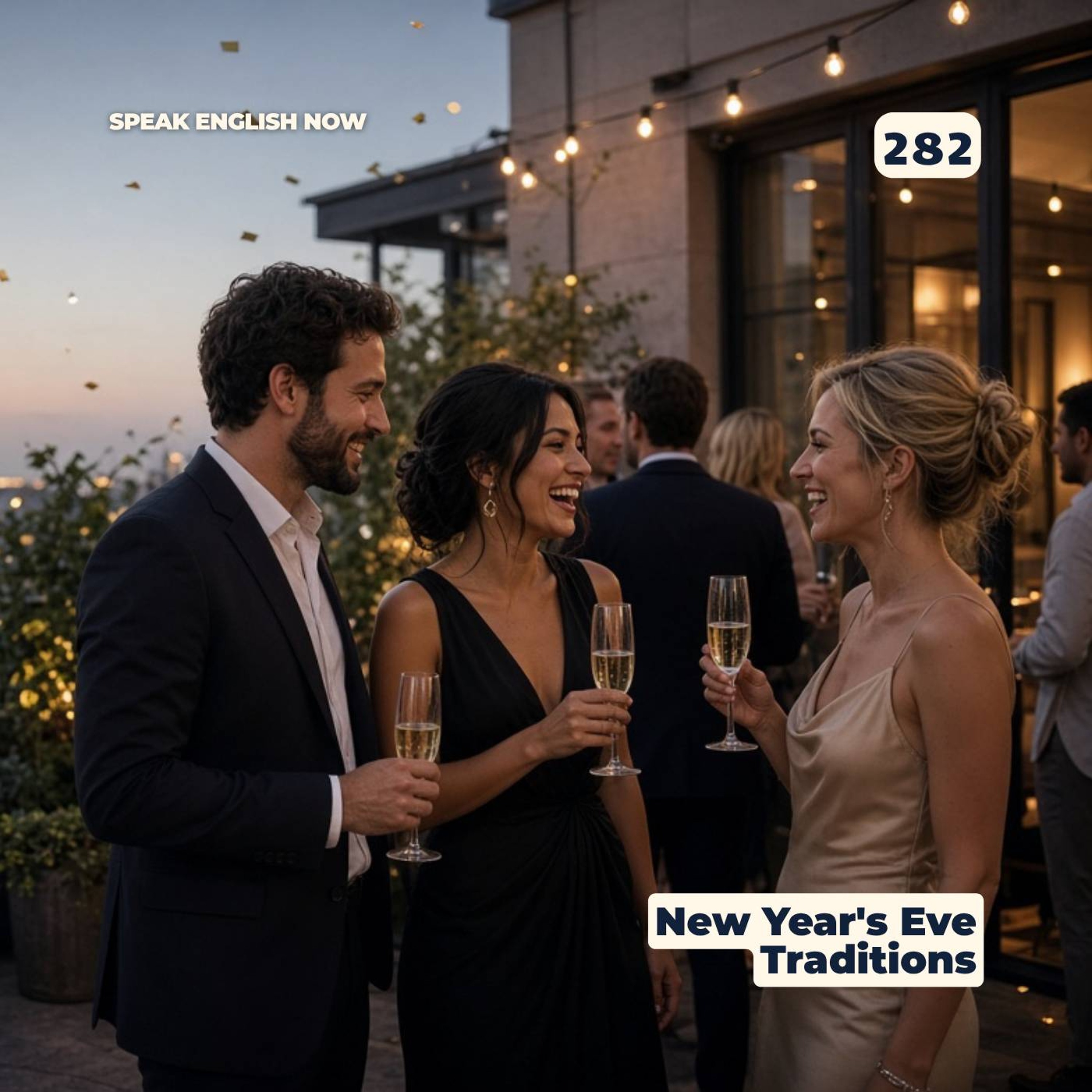 #282 New Year's Eve Traditions and Superstitions in the US episode artwork