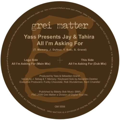 All I'm Asking for (Main Mix)