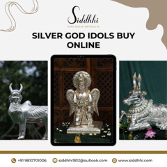Buy Beautiful Silver God Idols Online at SIDDHHI