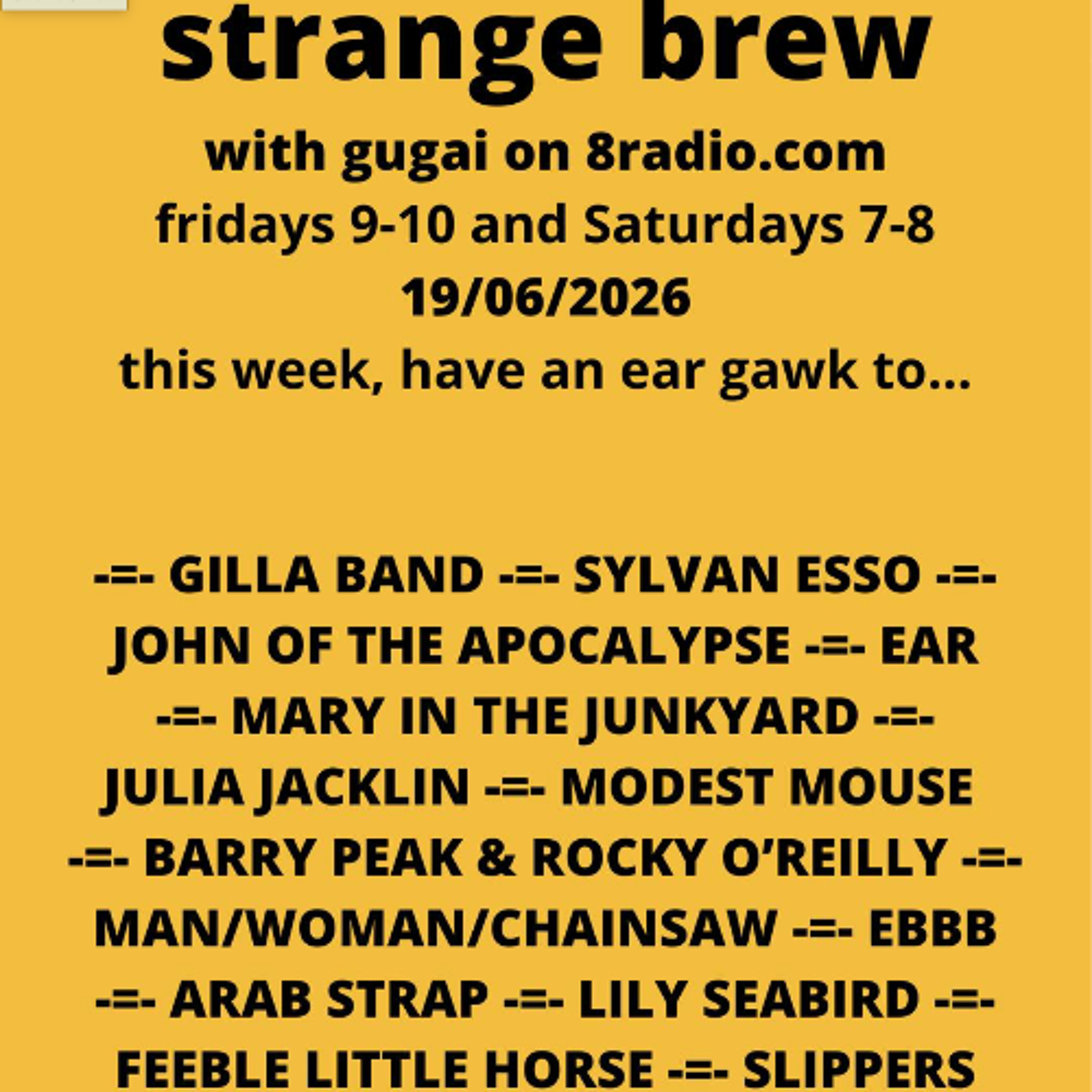 Strange Brew #459 Home Ground  (19/06/26) episode artwork