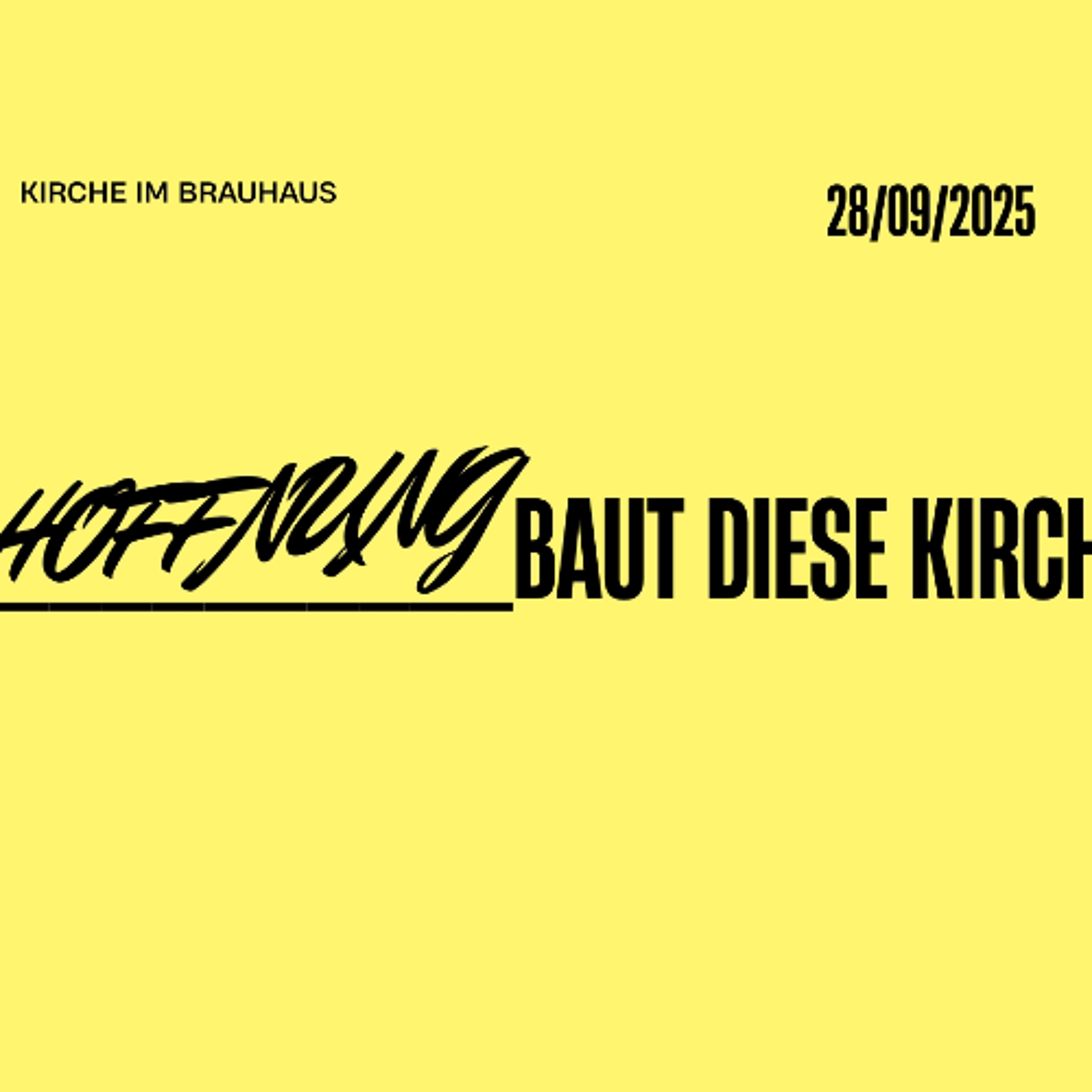 Kirche im Brauhaus - Predigten