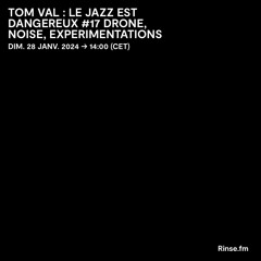 Tom Val : Le Jazz Est Dangereux 17 Noise, Drone, Experimentations - 28 janvier 2024
