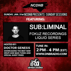Doctor Genesis LIVE on DNBRADIO - NCDNB Sunday Sessions - Sub:liminal Guest Mix