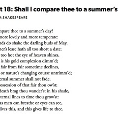 109 Sonnet 18 by William Shakespeare, read by Juliet Stevenson