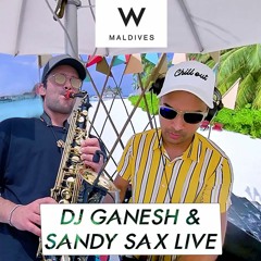 Sandy Sax & DJ Ganesh Live in Maldives (Best Saxophonist From France)