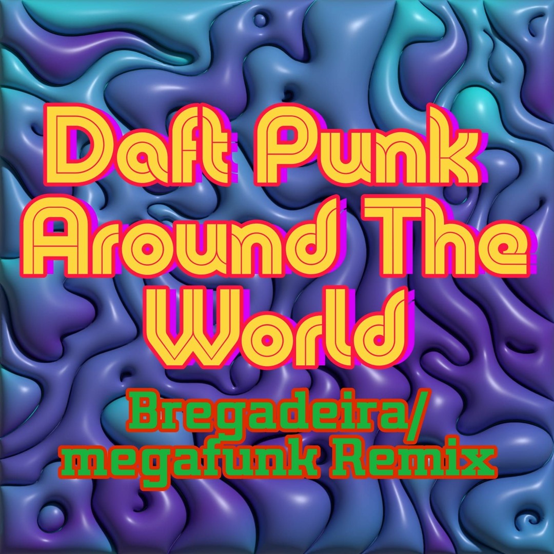 Poster Métal "Daft Punk Around The World" - 20,3x30,5cm - Style Vintage Rouillé - Déco Murale Bar, Salon