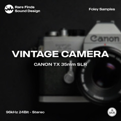 Canon TX 35mm SLR Vintage Camera Sound Effects Demo