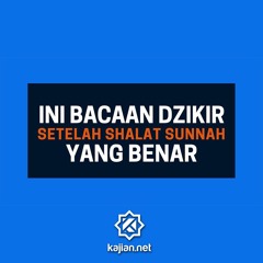 Bacaan Dzikir Setelah Sholat Sunnah yang BENAR - Poster Dakwah Yufid TV
