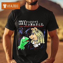 Kermit The Frog And Miss Piggy My Puppet Romance Three Cheers For Sesame Street Shirt