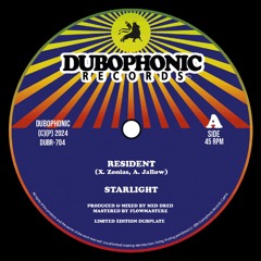 [DUBR-704] Starlight / Med Dred - Resident / Resident Dub (promo mix / 7inch polyvinyl dubplate)