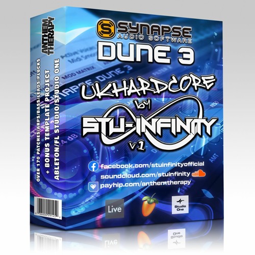 UK HARDCORE by STU INFINITY DUNE3 PRESETS + PROJECT