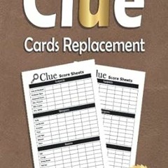 (Read) [Online] Clue Cards Replacement Clue Classic Score Sheet Book Clue Scoring Game