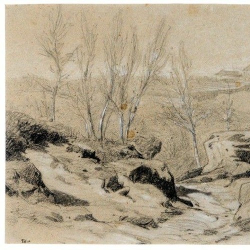 Chemin â travers les rochers by Theodore Rousseau