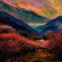 Mountain Path at Sunrise (naviarhaiku602)